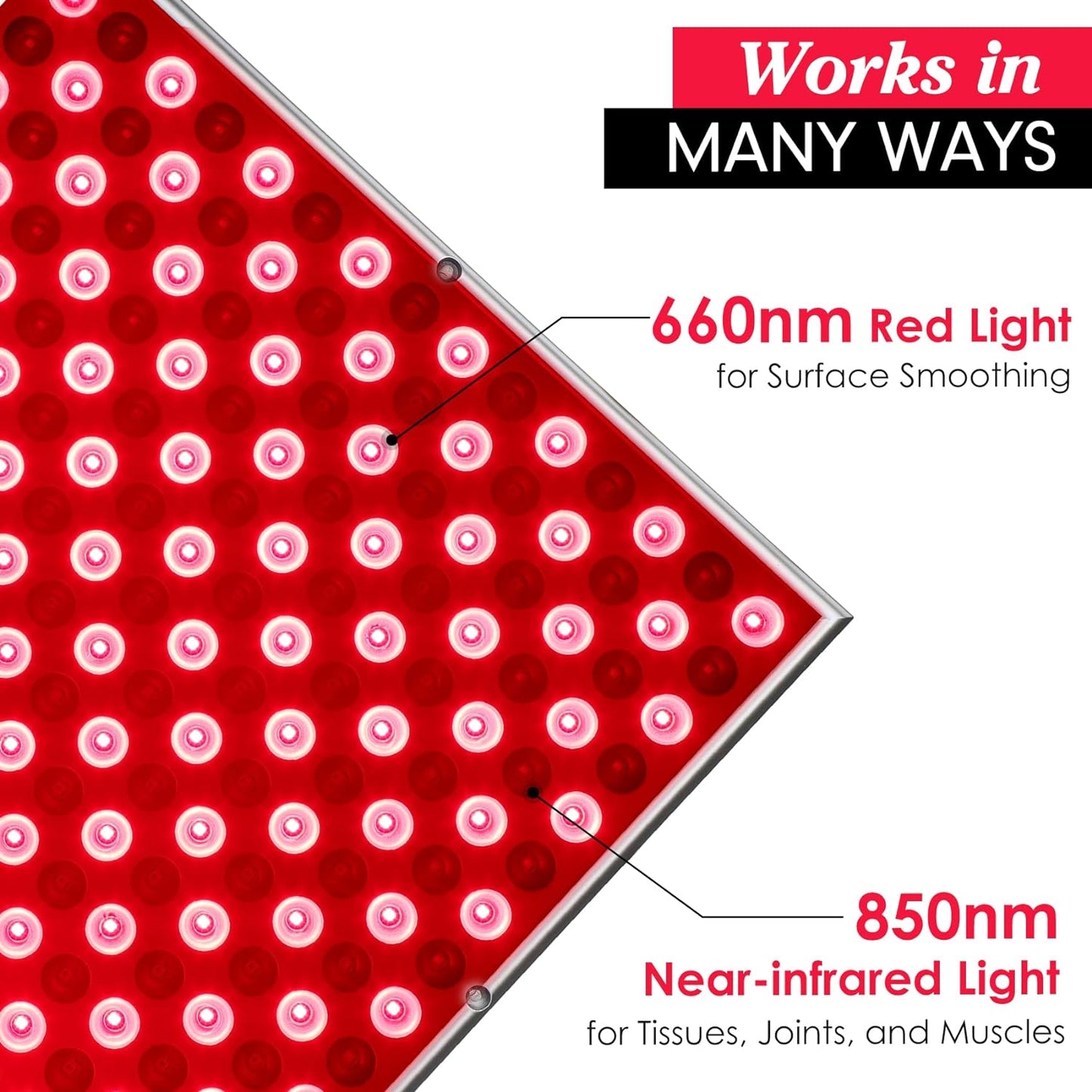 GroundingForce™ Red Light Therapy Panel