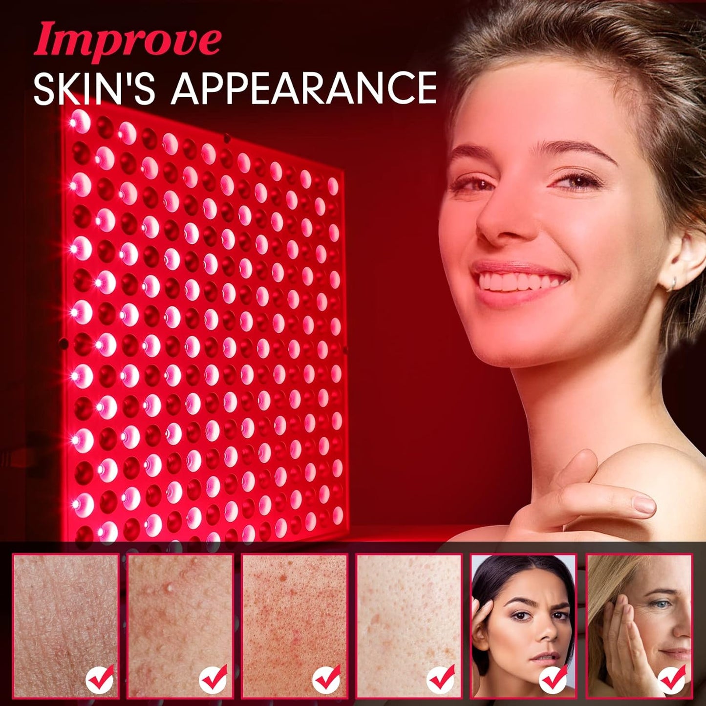 GroundingForce™ Red Light Therapy Panel