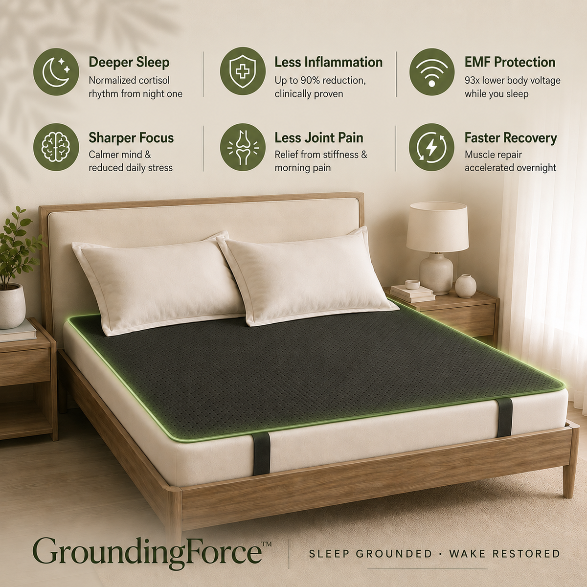 GroundingForce™ Sleeping Earthing Mat